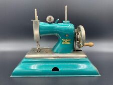 Vintage CASIGE German Miniature  Child Toy Doll Hand Crank Sewing Machine c.1940 picture