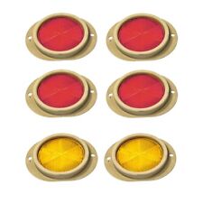 6pc TAN Reflector Kit (4 Red / 2 Yellow) for Humvee All Military Wheeled Vehicle picture