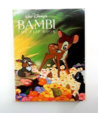 Vintage Disney's BAMBI THE FLIP BOOK in MINT / UNUSED CONDITION 1980's era picture
