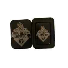 Texas Rangers 2023 MLB Champions Engraved Lighter Black Mate with Case picture
