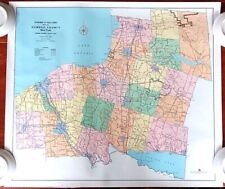 Vtg Map Oswego County NY Highway Department 1969 Revised 1967 Rolled picture