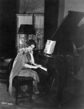 Film actress Norma Shearer sits at the piano 1928 OLD PHOTO picture