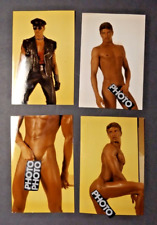 VTg set 4 Cir 1970s Beefcake Male Nude Mature Photo Art Gay Interest 6x4 picture