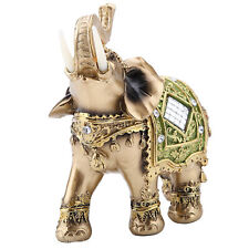 Lucky Feng Shui Green Elephant Statue Sculpture Wealth Figurine Gift（L） picture