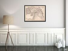 Map of Turkey in Asia | Vintage Turkey Map | Turkish Wall Art Map Reproduction | picture