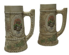 Set 2 Vintage Schlitz Brewing Co. 125th Anniversary Commemorative Stein Mug  picture