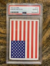1991 Score #737 American Flag PSA 10 GEM MINT picture
