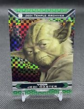 2015 Topps Chrome Star Wars Yoda Xfractor Refractor /99🎆 picture