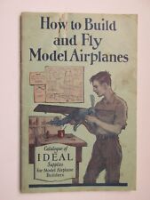 Early Ideal company Toy Supplies Model Airplanes 1928 Booklet SBB58 picture