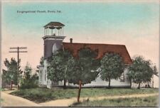 1909 PERRIS California HAND-COLORED Postcard 