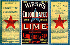 Vintage Label Hirsh's Chlorinated Lime picture