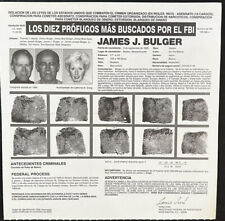 RARE JAMES WHITEY BULGER AUTHENTIC WANTED BY FBI POSTER IRISH MOB SPANISH 5258 picture