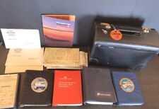 Vintage 1980s United Airlines Pilots Case W Manuals Maps Boeing 767 Airplane Jet picture