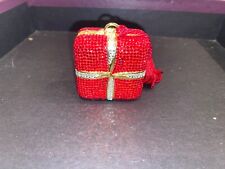 Judith Leiber red crystal trinket/pill/ring box with tassel picture