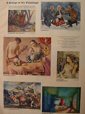 1945 Original Esquire Art WWII Era Britannica Art Collection Article  picture
