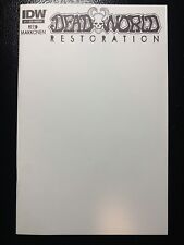 Deadworld Restoration #1 Blank Cover Rare HTF 2013 IDW Limited To 300 NM/M picture