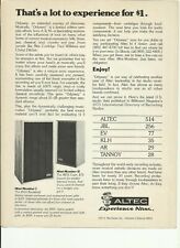 1974 Altec Speaker Magazine AD Mini-Monitor 1 & 2 Published in Playgirl Jan 1974 picture