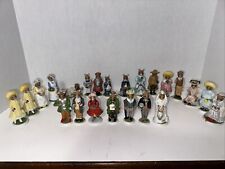 Lot of 23 Franklin Mint Woodmouse Family Porcelain Mice Figurines, So cute picture