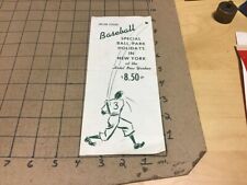 original 1949 Major League Baseball NEW YORK w Schedule -  HOTEL NEW YORKER picture