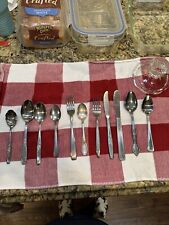 Lot of 11 Pieces of Vintage Stainless Steel Flatware - Mixed Patterns picture