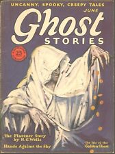 Ghost Stories 1927 June. Hooded ghost cover.  Pulp picture