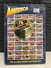 2002 USPS Greetings from America 50 State Jumbo postcard set Limited Edition picture