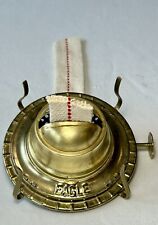 VTG #2 P&A EAGLE BRASS PLATED OIL LAMP BURNER~3” CHIMNEY FITTER~NEW OLD STOCK picture