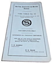 OCTOBER 1958 NYS&W NEW YORK SUSQUEHANNA & WESTERN. EMPLOYEE TIMETABLE #32 picture