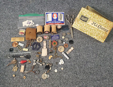 Antique Vintage Random Junk Drawer Lot. #2 Military Sewing Stamps Other picture