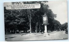 1938 Hill-Town Clock Village of Richfield Springs NY New York Postcard B12 picture