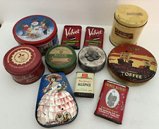 Vintage Advertising Tin Lot - Prince Albert, Velvet, Riley Rum Toffee, Etc. picture