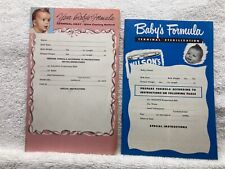 1950s Wilson's Baby Formula & Baby Record Booklets  Vtg picture