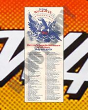 July 1979 W4 Radio Station Detroit 4th of July Favorite Tunes List 8x10 Photo picture