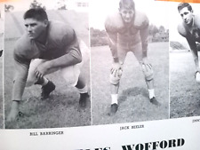 1952 Spartanburg S.C. Yearbook Wofford College Hall Of Fame Football Star Beeler picture