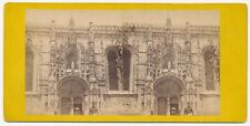 PORTUGAL SV - Belem - Grand Entrance to Jeronimos Monastery 1870s picture