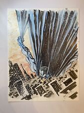Batman By Gary Shipman Original Watercolor And Pen Art picture
