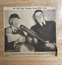 RARE Amazing Vintage Honus Wagner Connie Mack Baseball Newspaper Article Photo picture