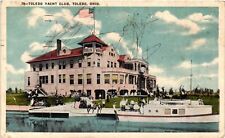 Vintage Postcard- TOLEDO YACHT CLUB, TOLEDO, OH. Early 1900s picture