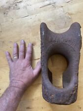 Vintage Choker Bell Large Logging Rustic Antique Manganese Heavy Yarding Hook picture