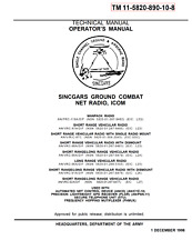 312 Page 1998 TM 11-5820-890-10-8 SINCGARS GROUND NET RADIO ICOM Manual on CD picture