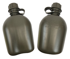 2 Pack 1 Quart Canteen Standard Issue Olive Drab Green - New - *mocinc.1982* picture