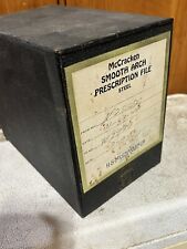 Vintage 60s Pharmacy Prescription File Box McCracken Lg Size Apothecary Decor picture