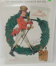 Vintage 1949 Johnnie Walker Christmas Advertisement picture