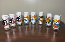 Vintage 1982 & 1983 Smurfs Peyo Collectable Drinking Glasses Lot of 8 picture