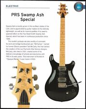 PRS Swamp Ash Special + 1935 Radiotone Archtop guitar 6 x 8 history article picture