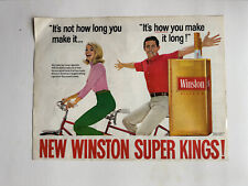 1967 Winston Super Kings Cigarettes, Admiral Duplex Freezer Vintage Print Ads picture