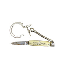 Vintage Pocketknife Keychain Advertising TRI-TOWN MOTORS Passaic NJ Penknife picture