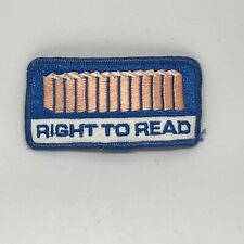 Girl Scouts Girl Guides RIGHT TO READ Patch Badge GSA Sew On picture