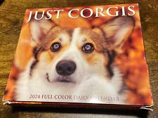 Willow Creek Press,  Just Corgis 2024 Desk Calendar Full Color Dog photo Cute picture