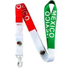 EASTEX Mexico Flag Lanyard Keychain with Metal Clasp - ID Lanyard for Keys ID... picture